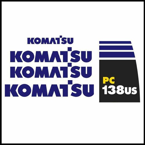 Komatsu pc138us decals - komatsu,