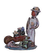 Decorative Pottery - Marie Whitby - Seven Springs - Edwardian Flower Seller -