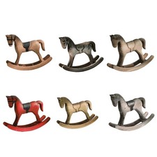 Wooden Rocking Horse Statue