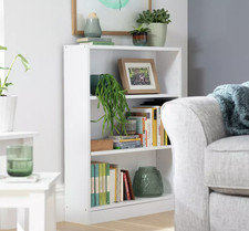 Unopened boxes of Argos White Bookcases - 3 shelves