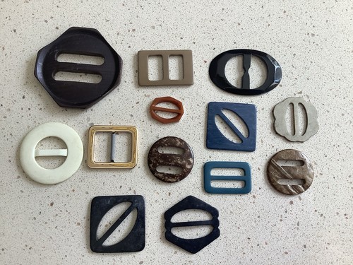 Vintage retro belt buckles - retro,