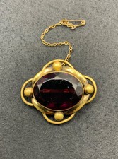 Antique Pinchbeck Amethsyt
