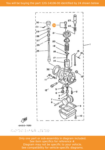 Yamaha cable adjust screw set - cable,
