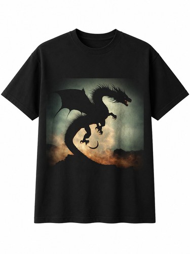 Double exposure wyvern - exposure, with