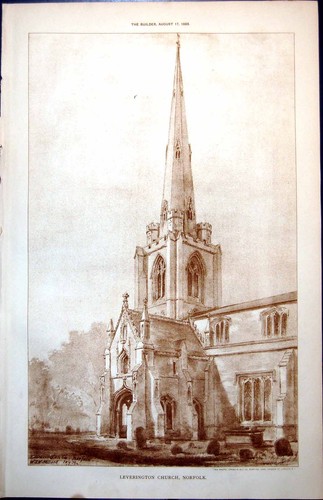 Antique old print - old, plan