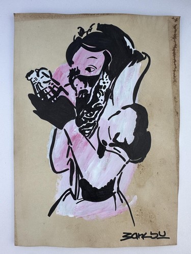 Banksy coa art painting - banksy,