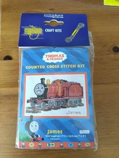 NEW, DMC, THOMAS THE TANK ENGINE & FRIENDS, COUNTED CROSS STITCH KIT 'JAMES'.