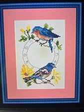 #595 Two birds in clock cross
