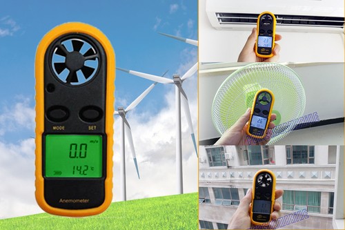 Lcd digital anemometer - digital,
