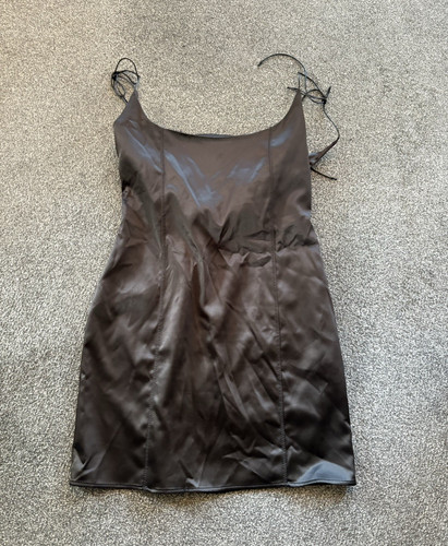 Bershka black satin lace - bershka, up