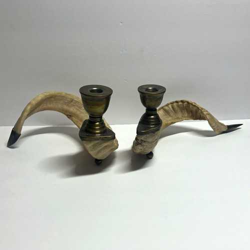 Vintage horn metal taper - horn/metal,