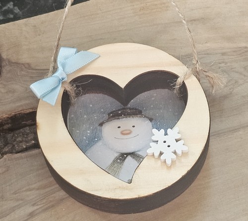 The snowman wooden plaque - snowman,