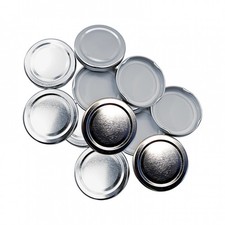 82mm Replacement Jam Jar Lids - Silver - Pack Of 12 - Fits Half Gallon/2lb Jars