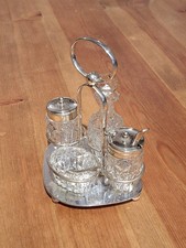 Cruet Set, 4 Piece, Silver
