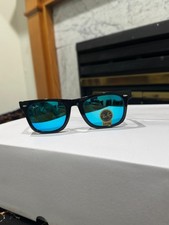 Ray-Ban RB2140 Wayfarer – Classic Black with Vibrant Mirror Blue Lenses