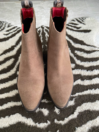 White stuff taupe beige suede - stuff,
