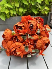 2 bunch large 13 head Artificial Peony Silk Flowers Bouquet Home wedding Bridal