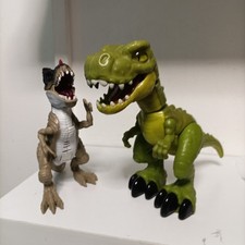 T-Rex Dinosaur Roaring Neck Moves Eyes Light Up Argos + Imiginex Flexible T Rex 