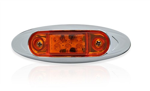 12v 24v amber - amber, chrome