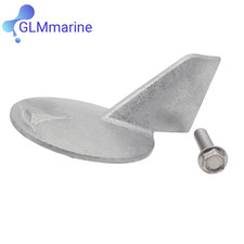 6J9-45371-00 for  115HP 150HP 175HP 200HP Outboards Engine Trim Tab Skeg Zinc An