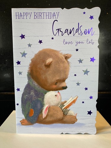 Grandson birthday card - grandson, (9"