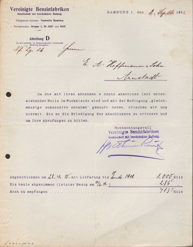 Hamburg cover 1911 united - hamburg,