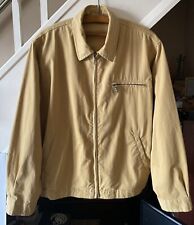Mens NEXT Mustard Cotton Blend Light Spring/Summer Bomber Jacket, Size M