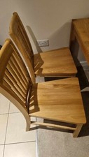 Amazing Oakland Warwick Solid Oak Dining Chairs x2
