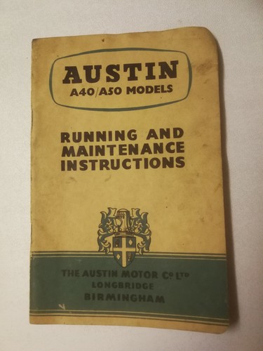 Austin a40 a50 models running - a40/a50,