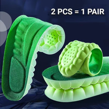 Running Football 4D Massage Insoles Soft High Elastic Shoe Pads UK