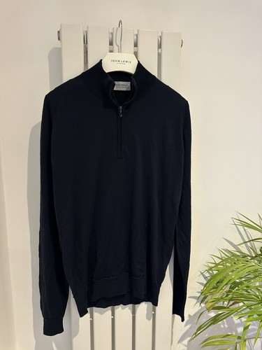 John smedley medium fit navy - john,