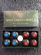 Mini Carpet Bowls Set By Townsend Croquet Ltd, England ~ Complete