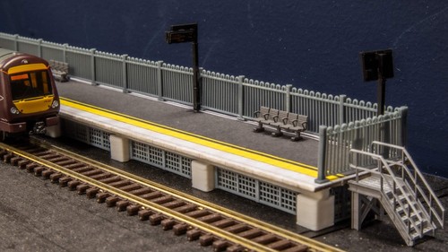 Modern platform railings n - platform,
