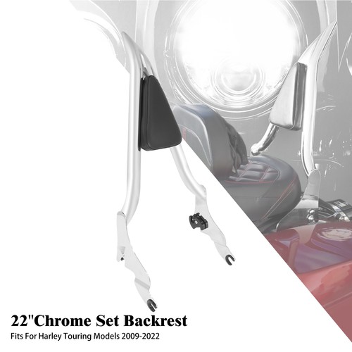 Chrome passenger backrest - chrome,