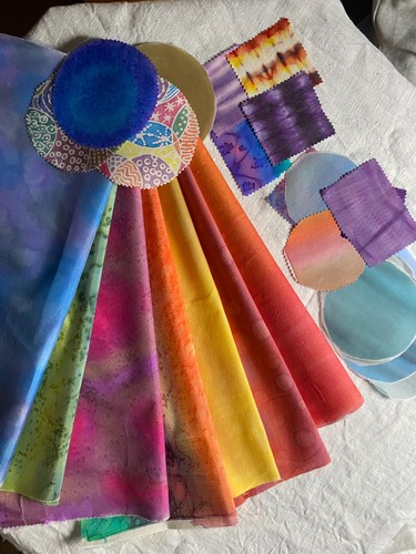 Hand dyed silk cotton - hand-dyed,