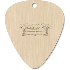 7 x 'sofa' Guitar Picks / Pendants (GP00029721)