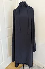The Abaya Company London Navy Blue Abaya Size M Long Modest Dress Long Dress