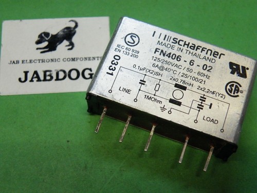 Schaffner fn406 pcb mains - schaffner,