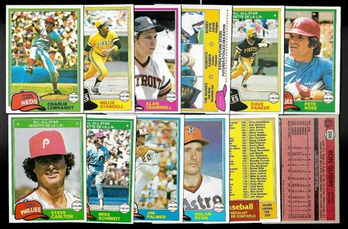 1981 opc pee - 1981, topps