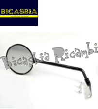 7266 - Black Round Mirror Left