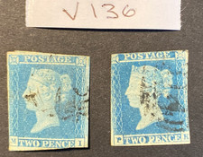 Stamps GB Two penny Blues