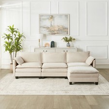 107" L-Shaped Corner Sofa