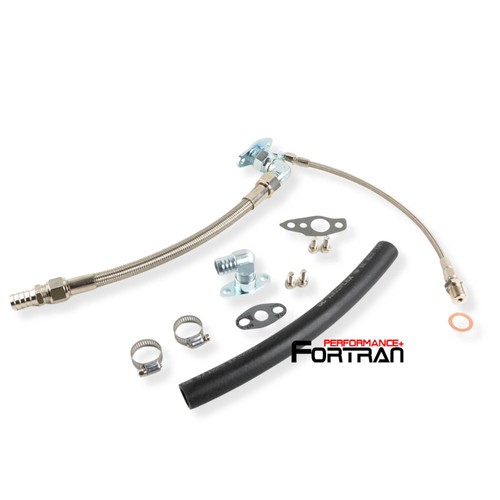 Turbo oil feed return - return, line