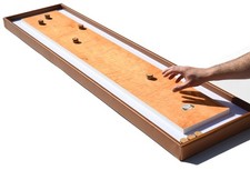 Masters Table Shuffleboard - Steamed Beech with Cognac Rim (UK)