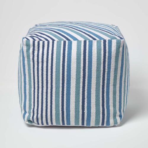Striped square bean bag - striped,