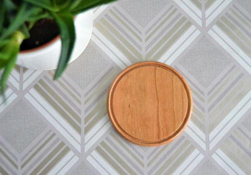 Solid wooden coaster - wooden,