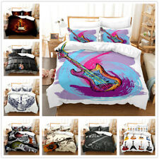 Guitar 3D Printed Bedding Set 2/3PCS Duvet  Cover Pillowcase(s) Gift T1