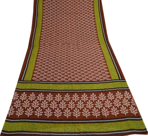 Sushila vintage brown - brown, saree