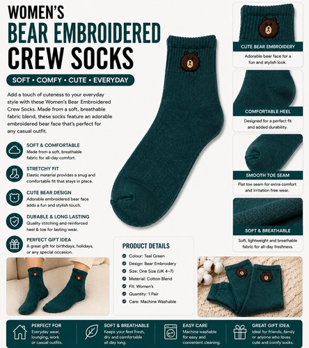 Women green bear - women's,