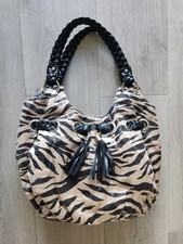 Pavers Stunning Leopard Shimmer Handbag Tassels S/M Only Used Few Times 